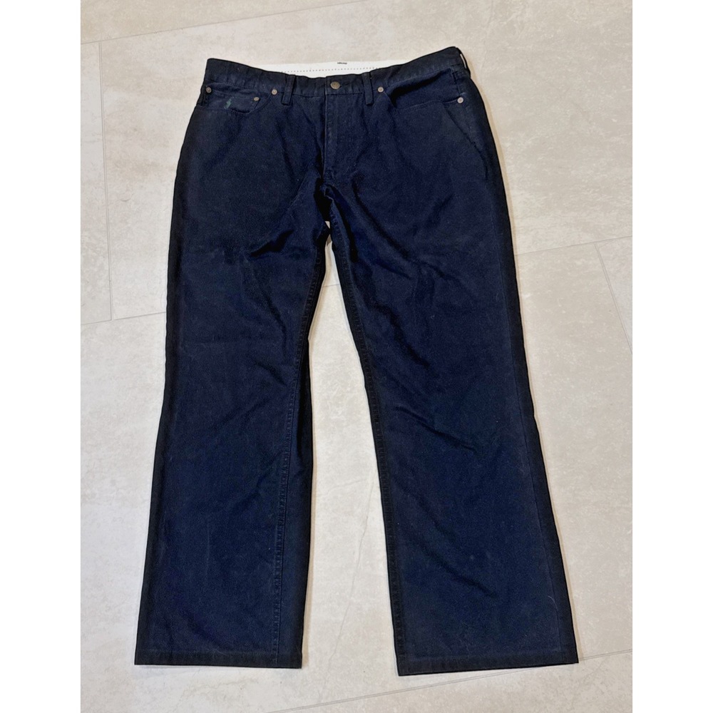 Ralph Lauren Black Straight Leg Cotton Casual Pants 5 Pockets Mens 38/32 (38x30)